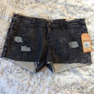 NWT Mudd Jeans Raw Edge Shorts